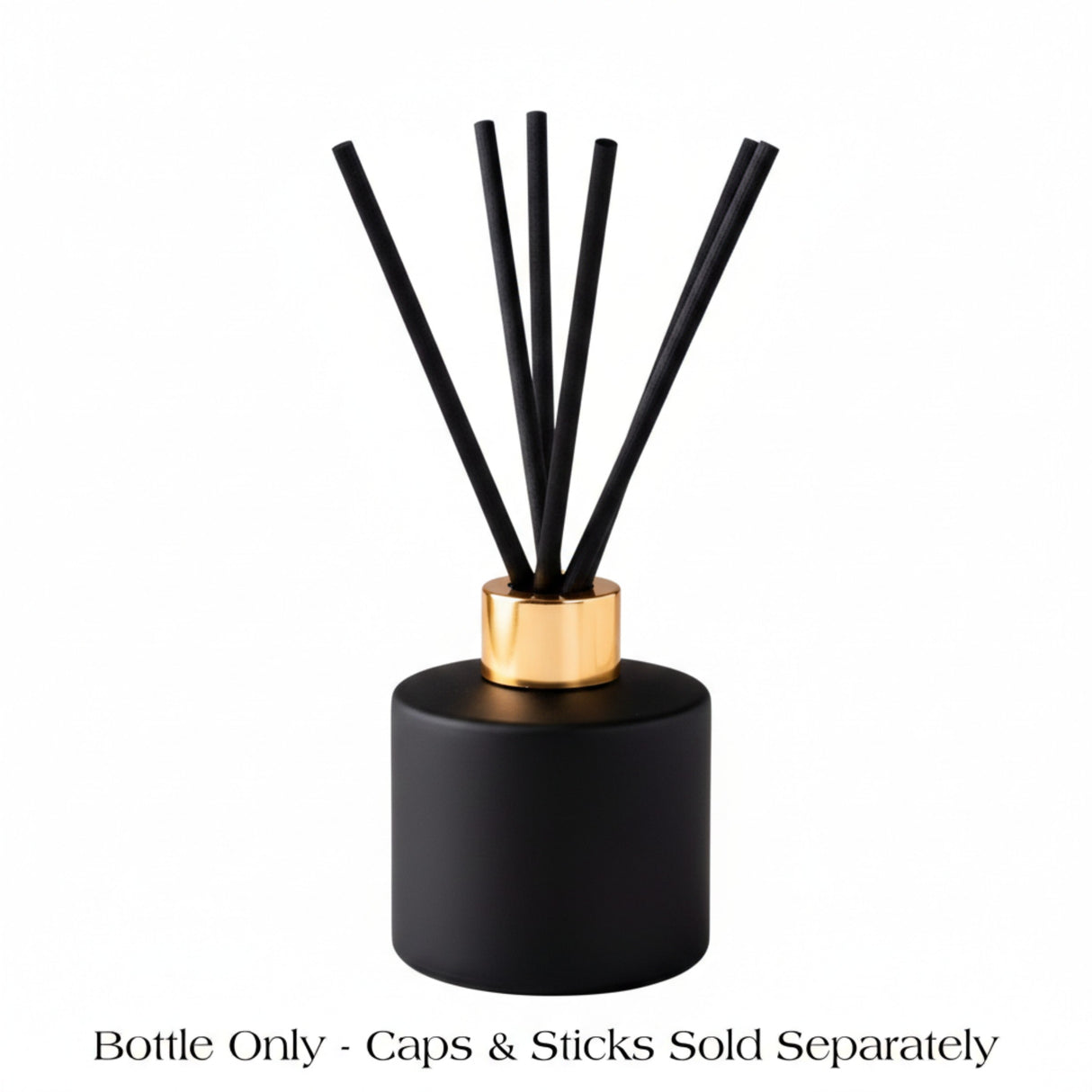 Circular Reed Diffuser BOTTLE - 100ml - Matt Black