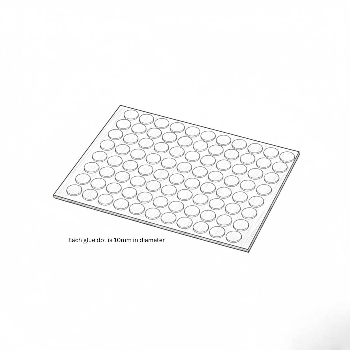 Candle Wick Glue Dots - 100 Dots