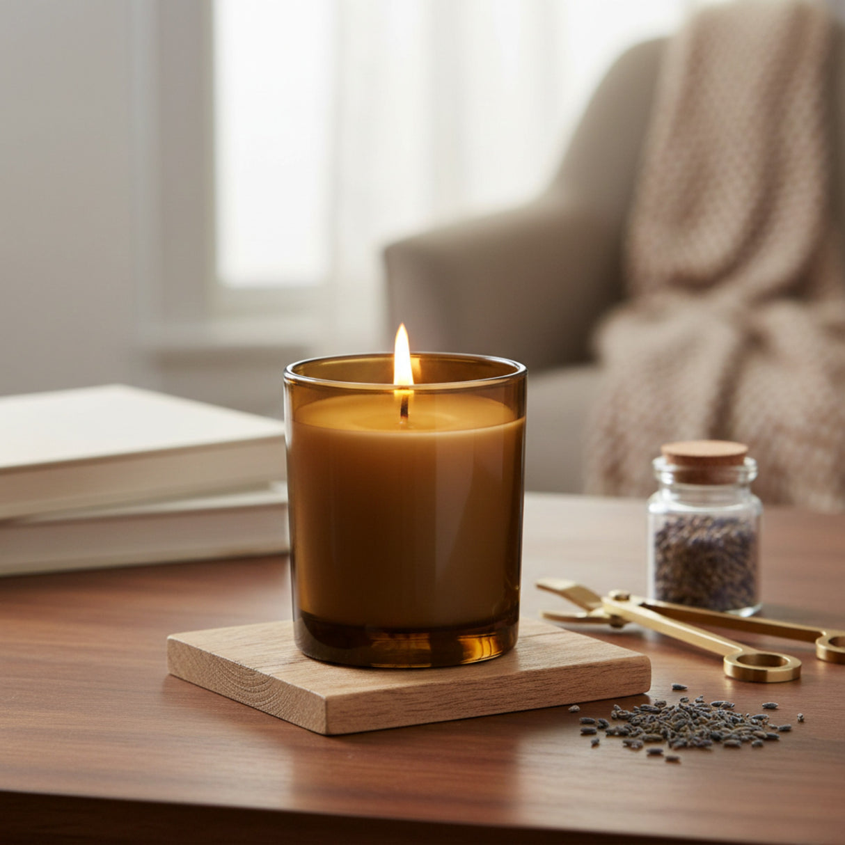 20cl Oxford Candle Jar (MEDIUM) - Amber