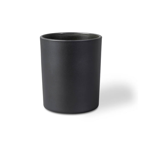 Matt black 20cl Oxford candle vessel on a white background