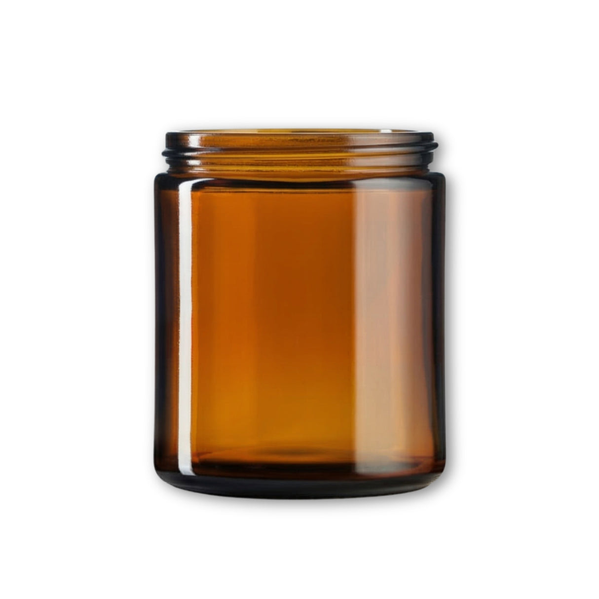 250ml Amber Glass Apothecary Jar - No Lid