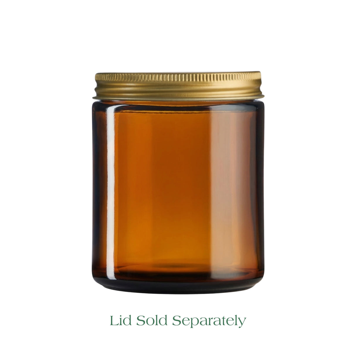 250ml Amber Glass Apothecary Jar - No Lid