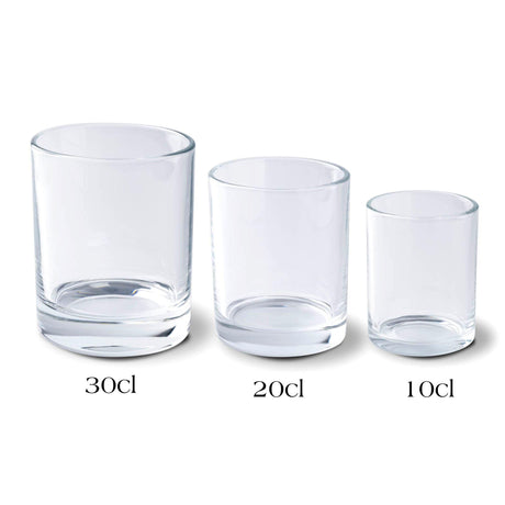 30cl Kimberley Candle Jar (LARGE) - Clear Kimberley Candle Jar NI Candle Supplies 