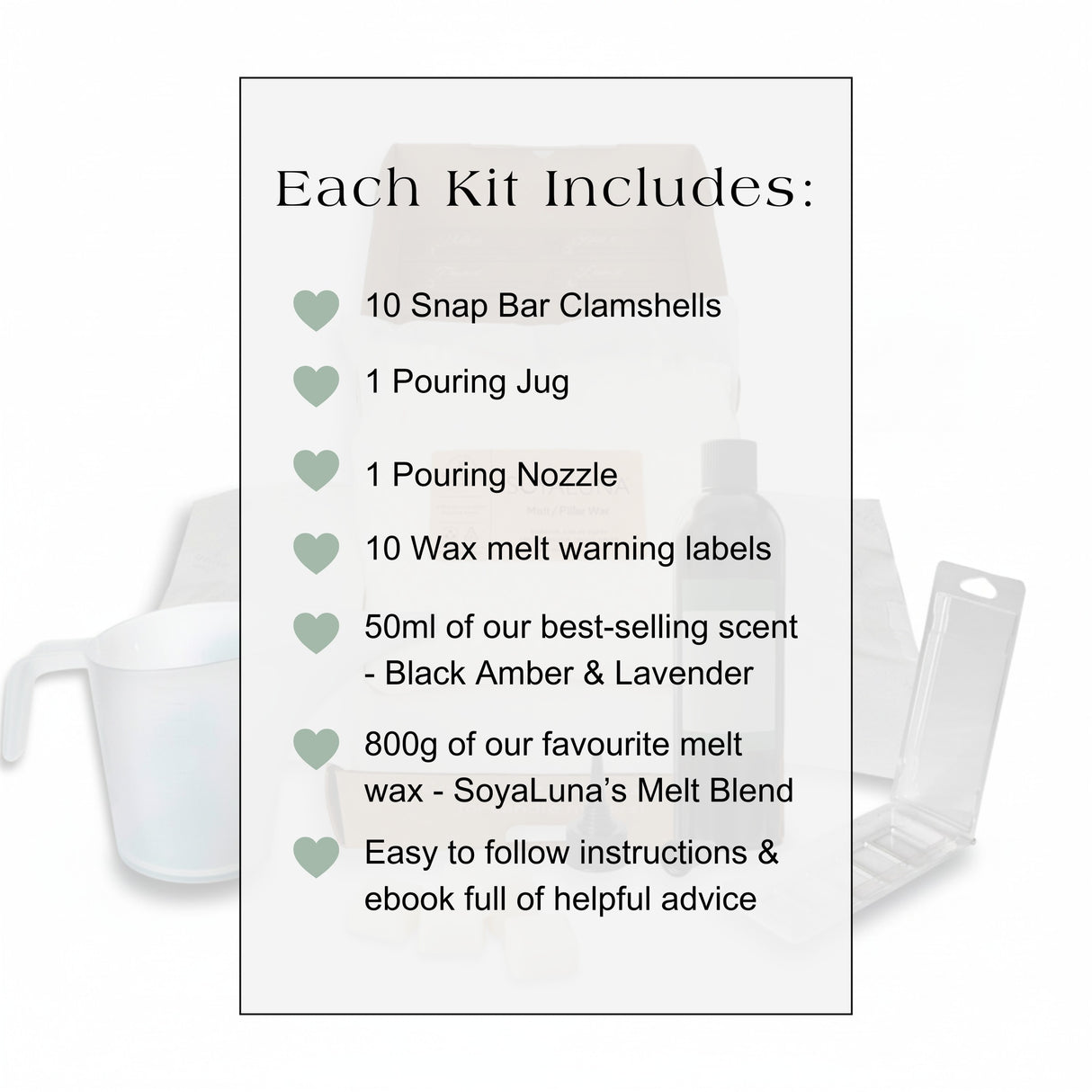 Wax Melt Kit - Black Amber & Lavender