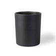 Black candle vessel on a white background