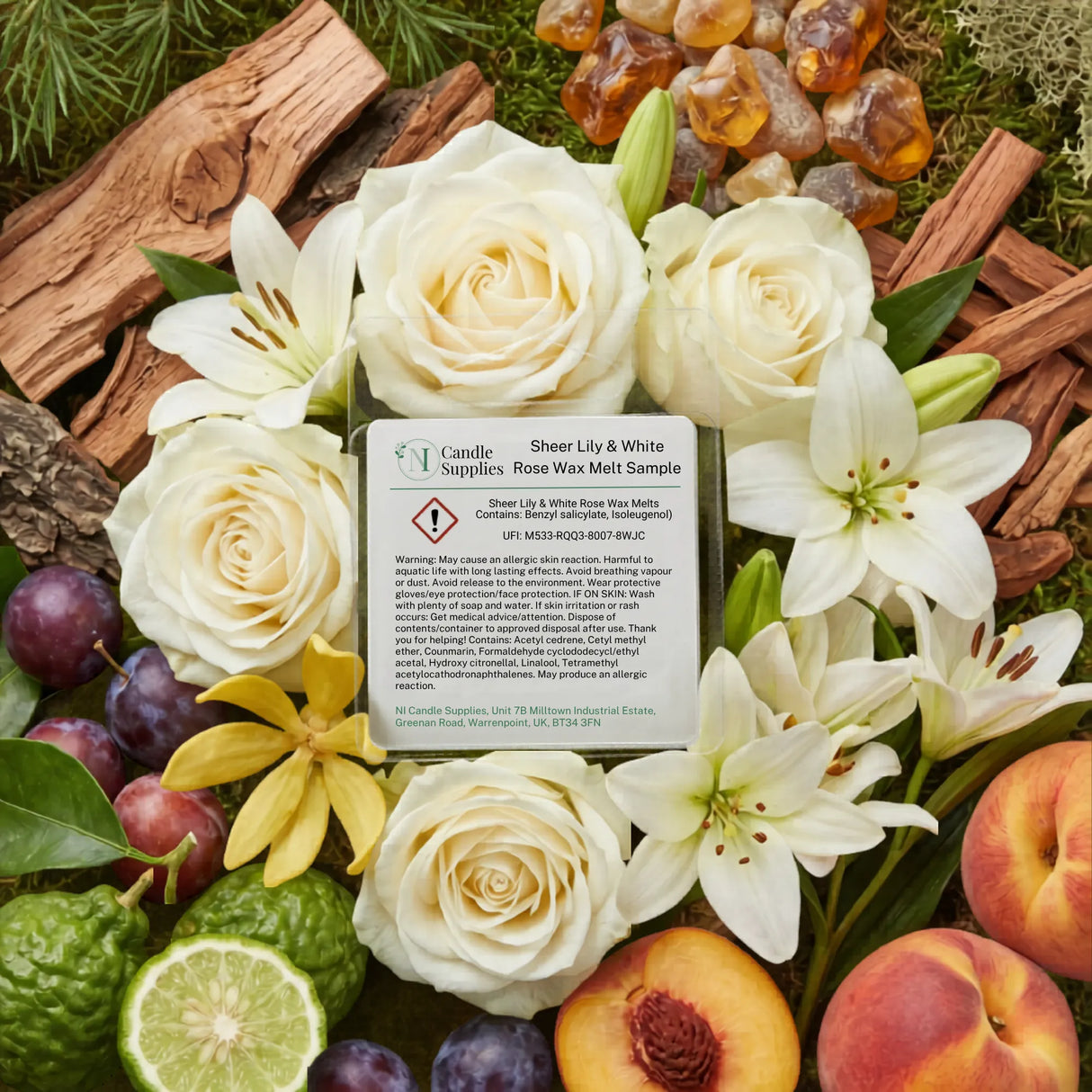 Sheer Lily & White Rose Wax Melt Sample