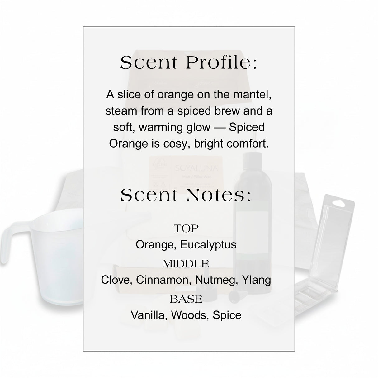 Wax Melt Making Kit - Spiced Orange