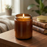 180ml Amber Glass Apothecary Jar - No Lid