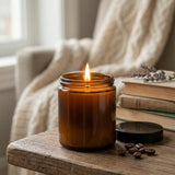 180ml Amber Glass Apothecary Jar - No Lid