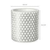 Bubble Texture Pillar Candle Mould — Pebble‑Dot Cylinder