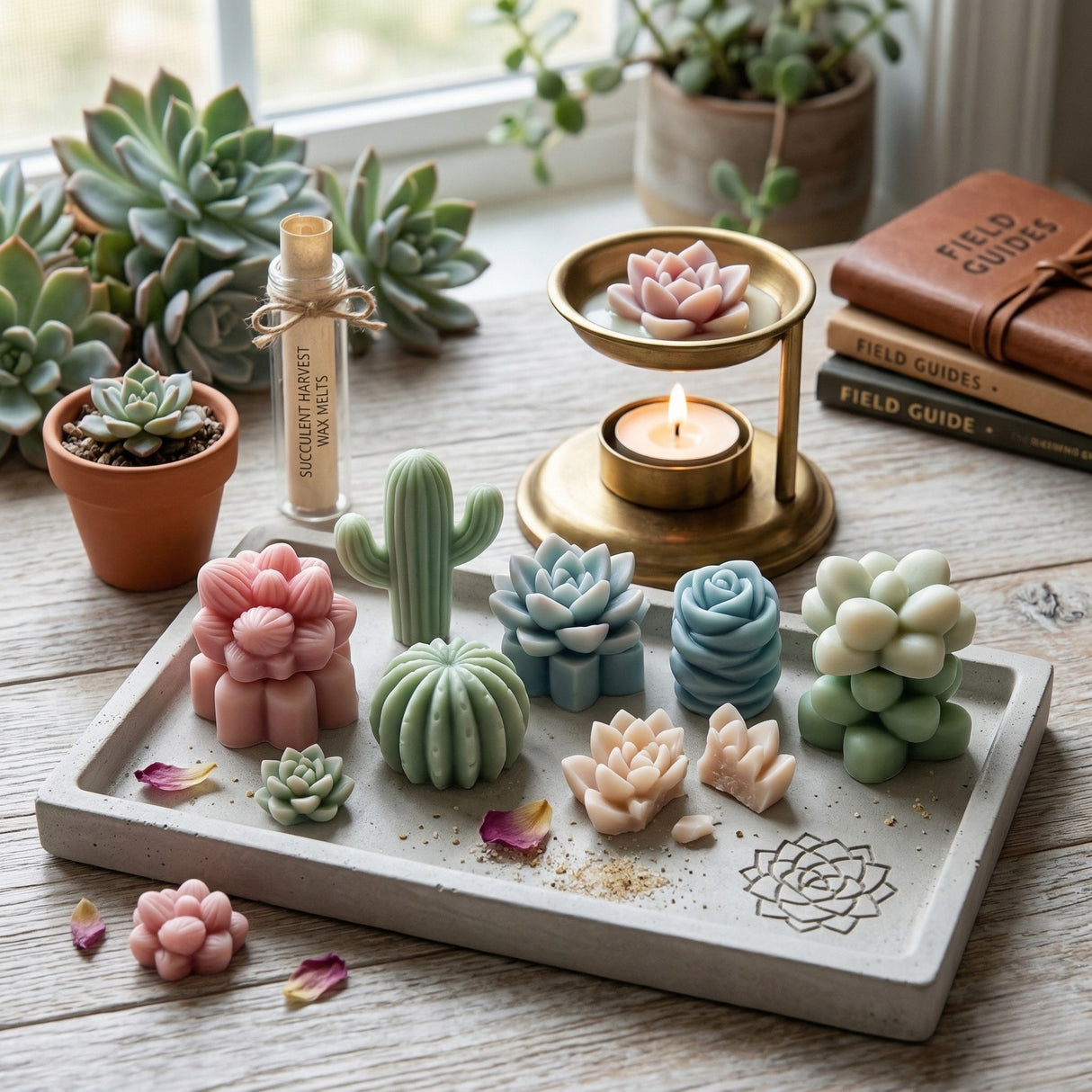 Succulent & Cactus Wax Melt Mould Set — 10 Piece
