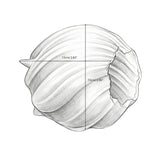 Geometric Swirl Pillar Candle Mould — Sculptural Twist Shape