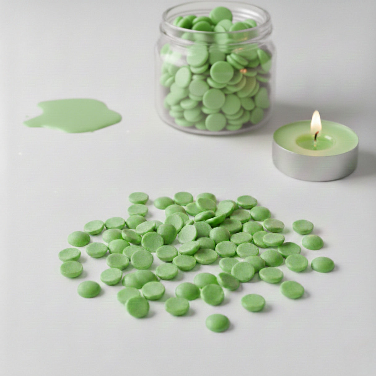Pastel Green Bekro Dye Chips