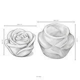 Rose Pillar Candle Silicone Mould — Sculpted Bloom Shape