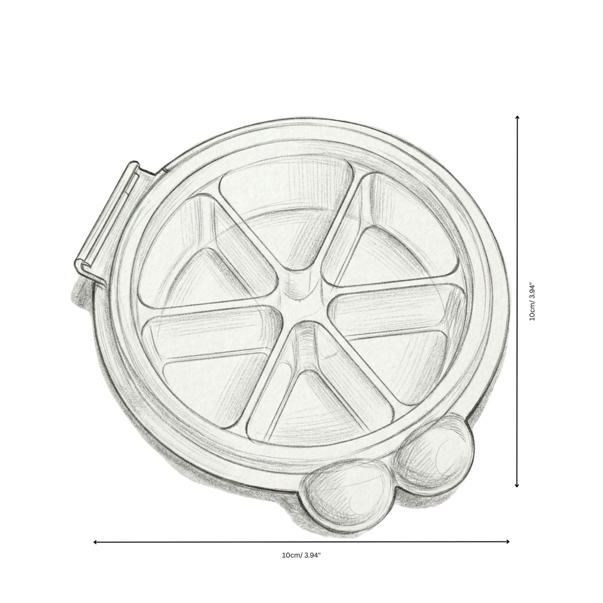 Segmented Clamshell Pots - Large